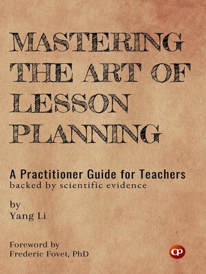 cover image of Mastering the Art of Lesson Planning